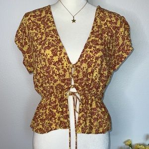Free People Ruffle Blouse